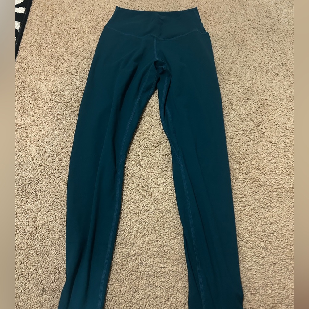 Blue athletic leggings